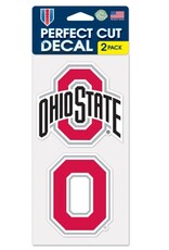 WINCRAFT Ohio State Buckeyes 2-Pack 4x4 Perfect Cut Decals