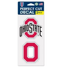 WINCRAFT Ohio State Buckeyes 2-Pack 4x4 Perfect Cut Decals