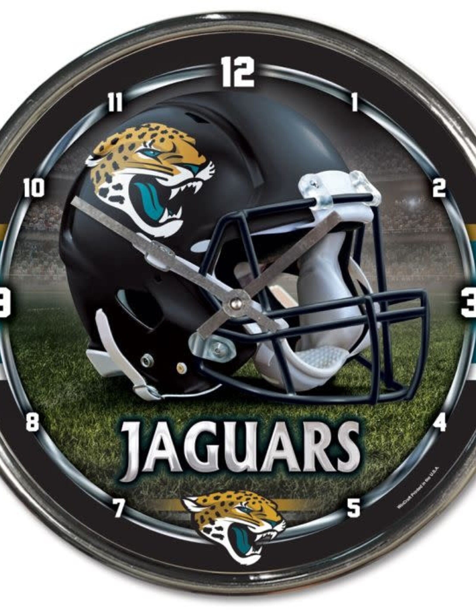WINCRAFT Jacksonville Jaguars Round Chrome Clock