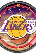 WINCRAFT Los Angeles Lakers Round Chrome Clock