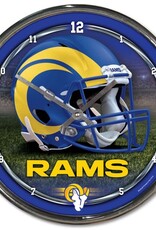 WINCRAFT Los Angeles Rams Round Chrome Clock