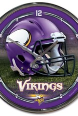 WINCRAFT Minnesota Vikings Round Chrome Clock