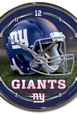 WINCRAFT New York Giants Round Chrome Clock