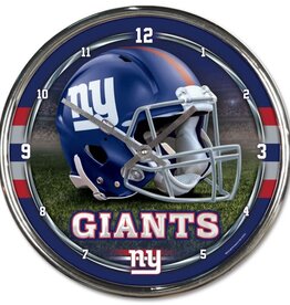 WINCRAFT New York Giants Round Chrome Clock