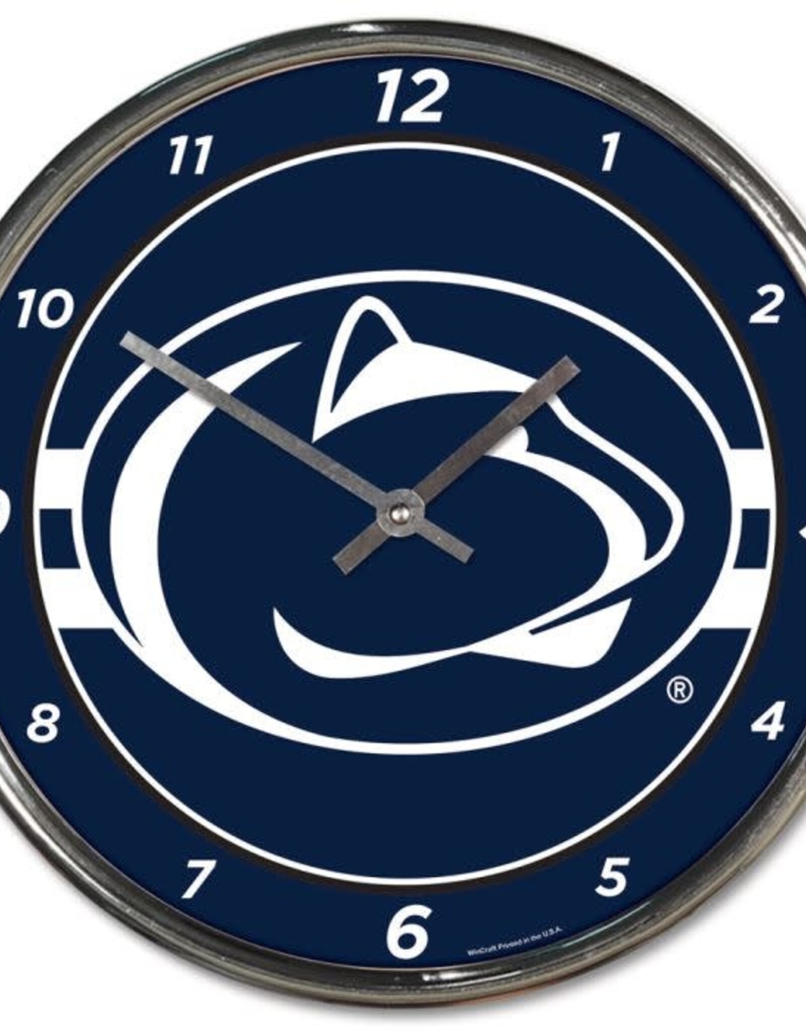 WINCRAFT Penn State Nittany Lions Round Chrome Clock
