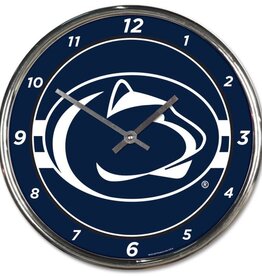 WINCRAFT Penn State Nittany Lions Round Chrome Clock