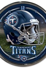WINCRAFT Tennessee Titans Round Chrome Clock