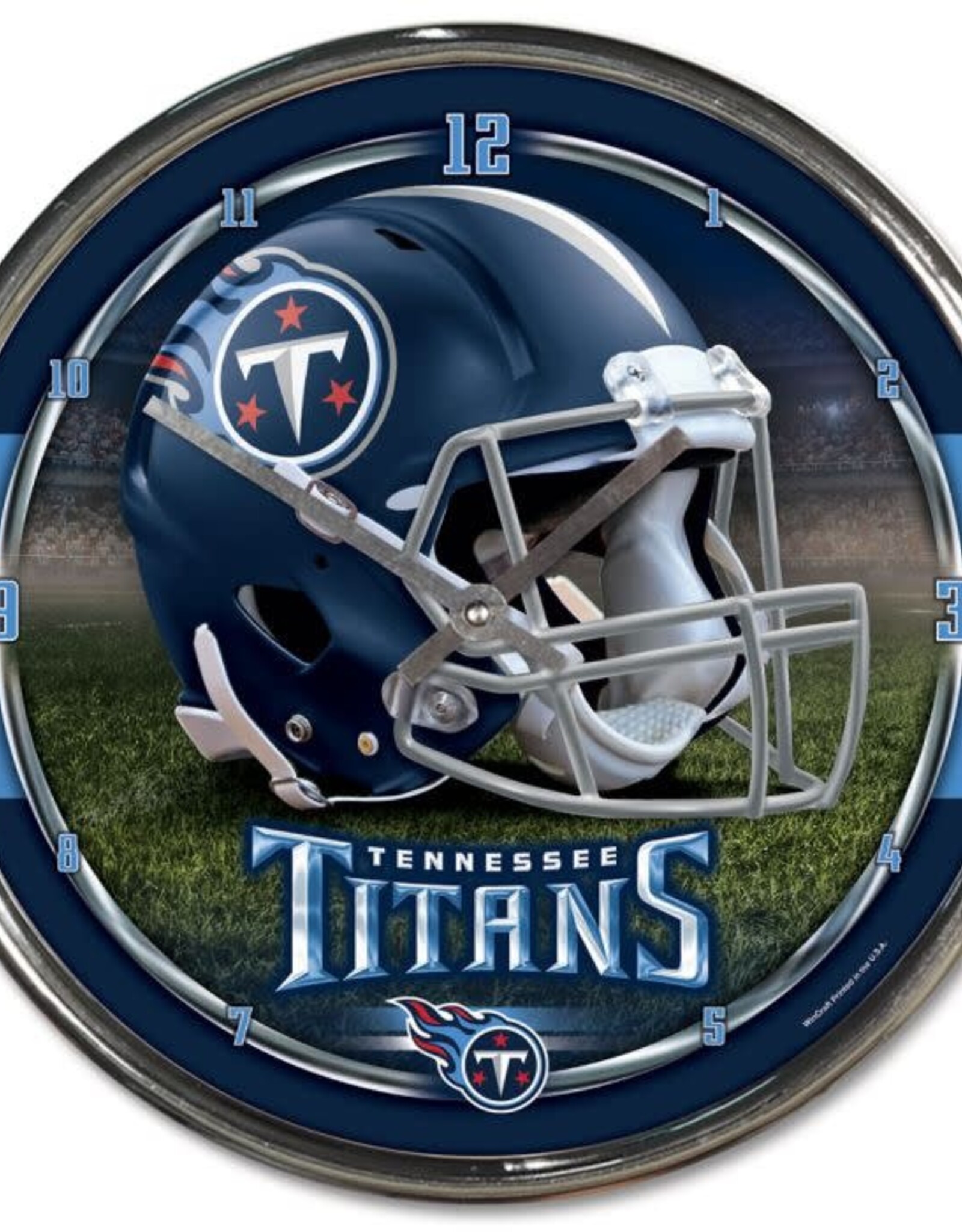 WINCRAFT Tennessee Titans Round Chrome Clock