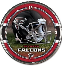 WINCRAFT Atlanta Falcons Round Chrome Clock