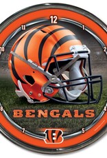 WINCRAFT Cinncinati Bengals Round Chrome Clock