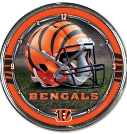 WINCRAFT Cinncinati Bengals Round Chrome Clock