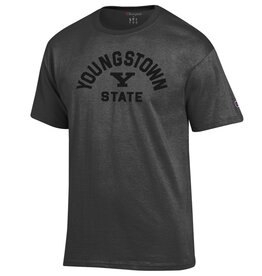 Champion Youngstown State Penguins Men's Powerblend Triple Black Y Logo Tee