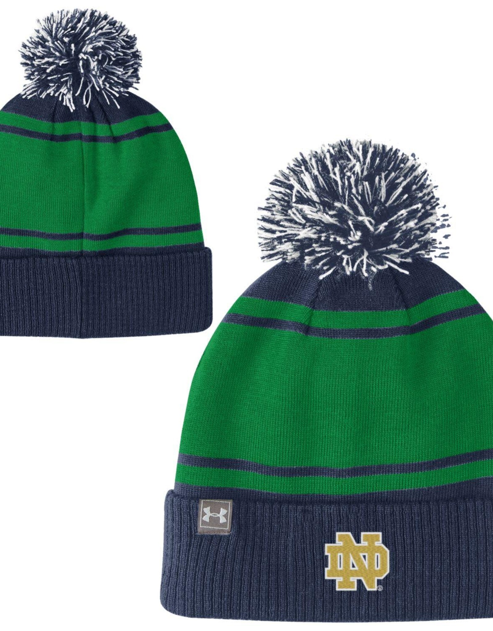 Under Armour Notre Dame Fighting Irish Cuffed Knit Pom Beanie Hat