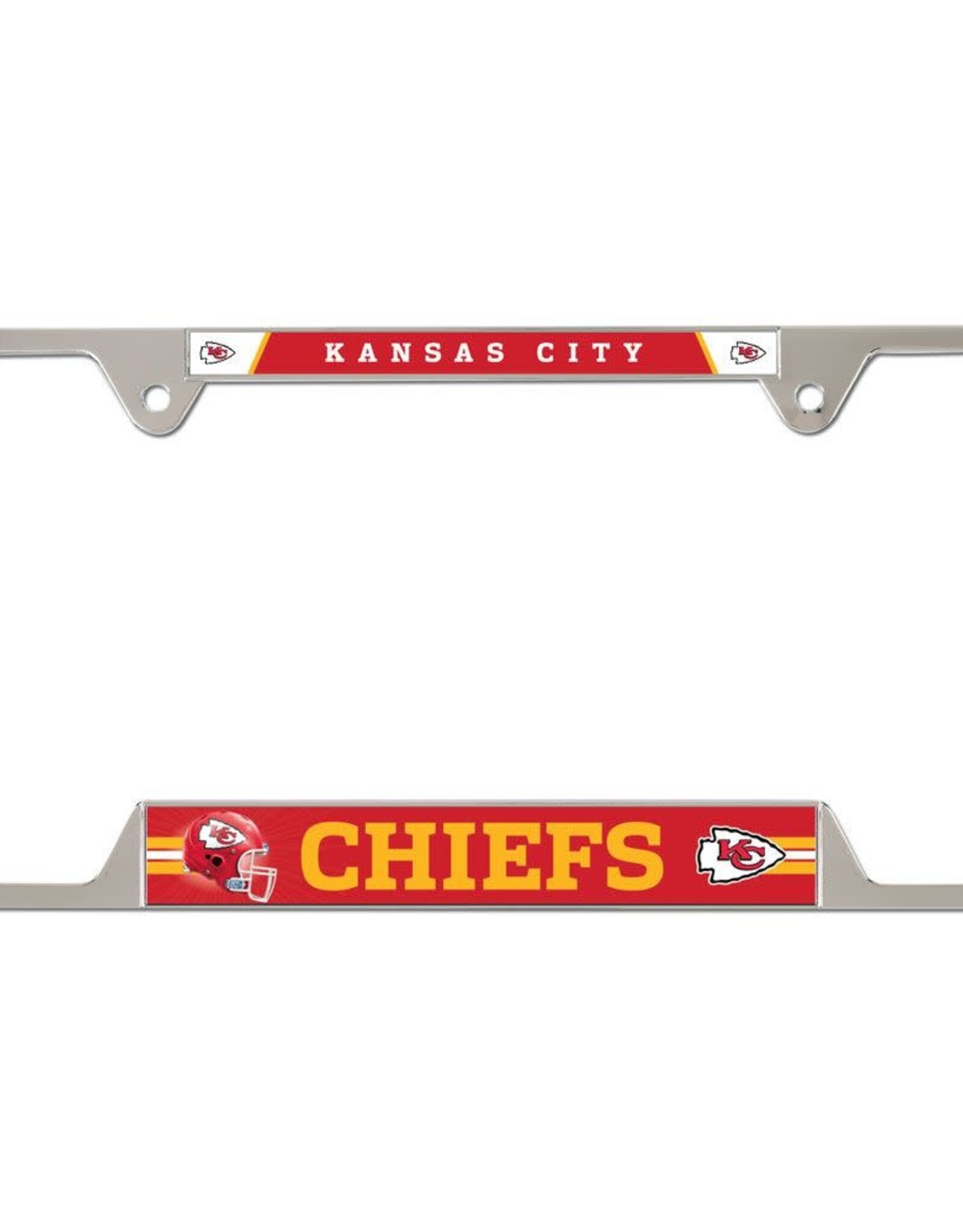 WINCRAFT Kansas City Chiefs Metal License Plate Frame