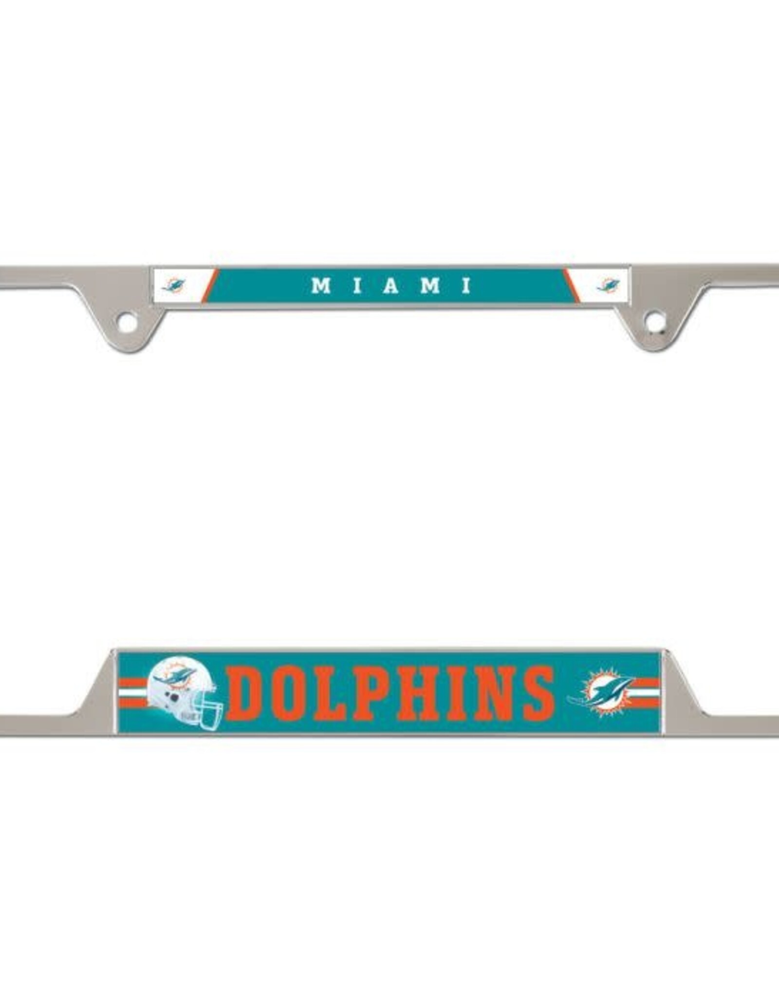 WINCRAFT Miami Dolphins Metal License Plate Frame