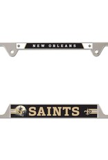 WINCRAFT New Orleans Saints Metal License Plate Frame