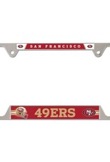WINCRAFT San Francisco 49ers Metal License Plate Frame