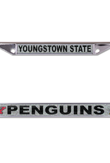 WINCRAFT Youngstown State Penguins Silver Glitter Plate Frame