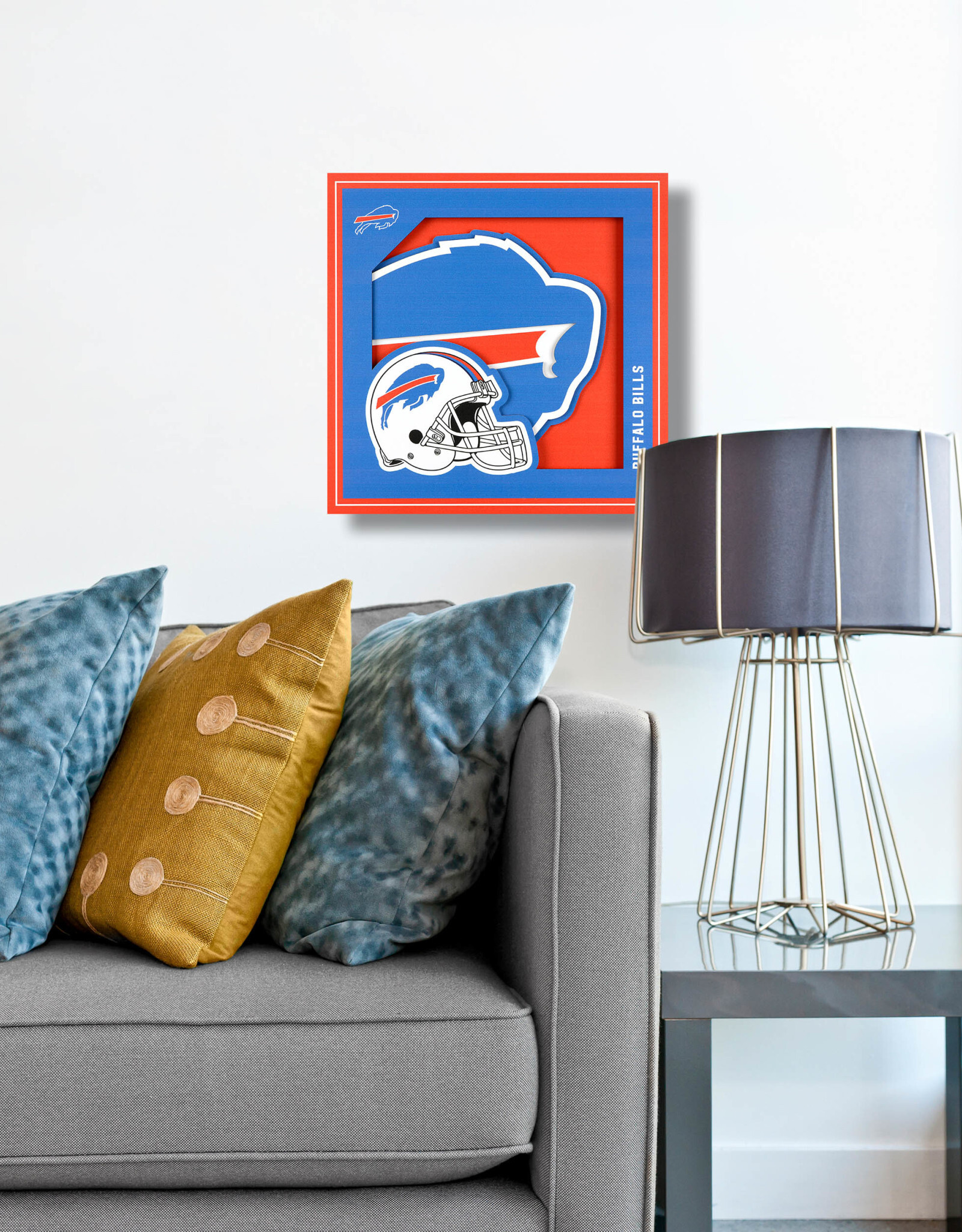 YOU THE FAN Buffalo Bills 3D Logo Series 12x12 Wall Art