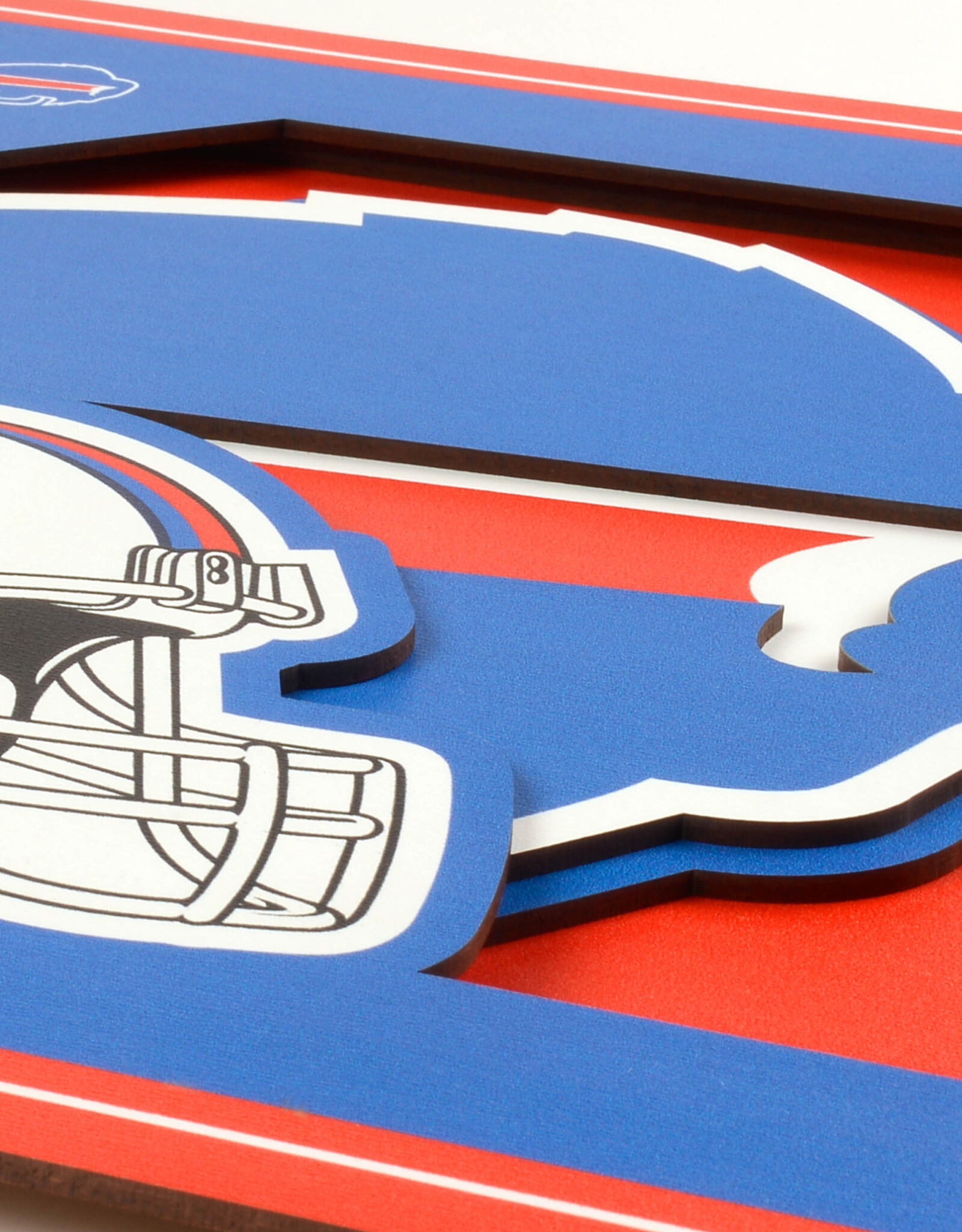 YOU THE FAN Buffalo Bills 3D Logo Series 12x12 Wall Art