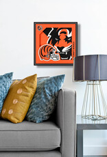 YOU THE FAN Cincinnati Bengals 3D Logo Series 12x12 Wall Art