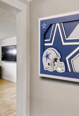 YOU THE FAN Dallas Cowboys 3D Logo Series 12x12 Wall Art