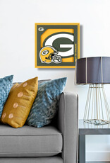 YOU THE FAN Green Bay Packers 3D Logo Series 12x12 Wall Art