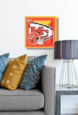 YOU THE FAN Kansas City Chiefs 3D Logo Series 12x12 Wall Art