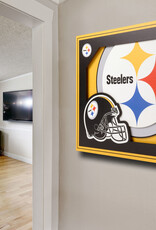 YOU THE FAN Pittsburgh Steelers 3D Logo Series 12x12 Wall Art