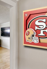 YOU THE FAN San Francisco 49ers 3D Logo Series 12x12 Wall Art