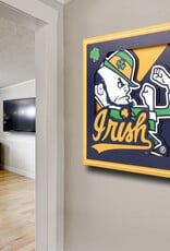 YOU THE FAN Notre Dame Fighting Irish 3D Logo Series 12x12 Wall Art