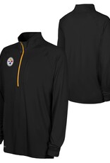 New Era Pittsburgh Steelers Men's Mock Neck Quarter Zip Top - Black