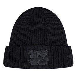 Pro Standard Cincinnati Bengals Triple Black Knit Hat