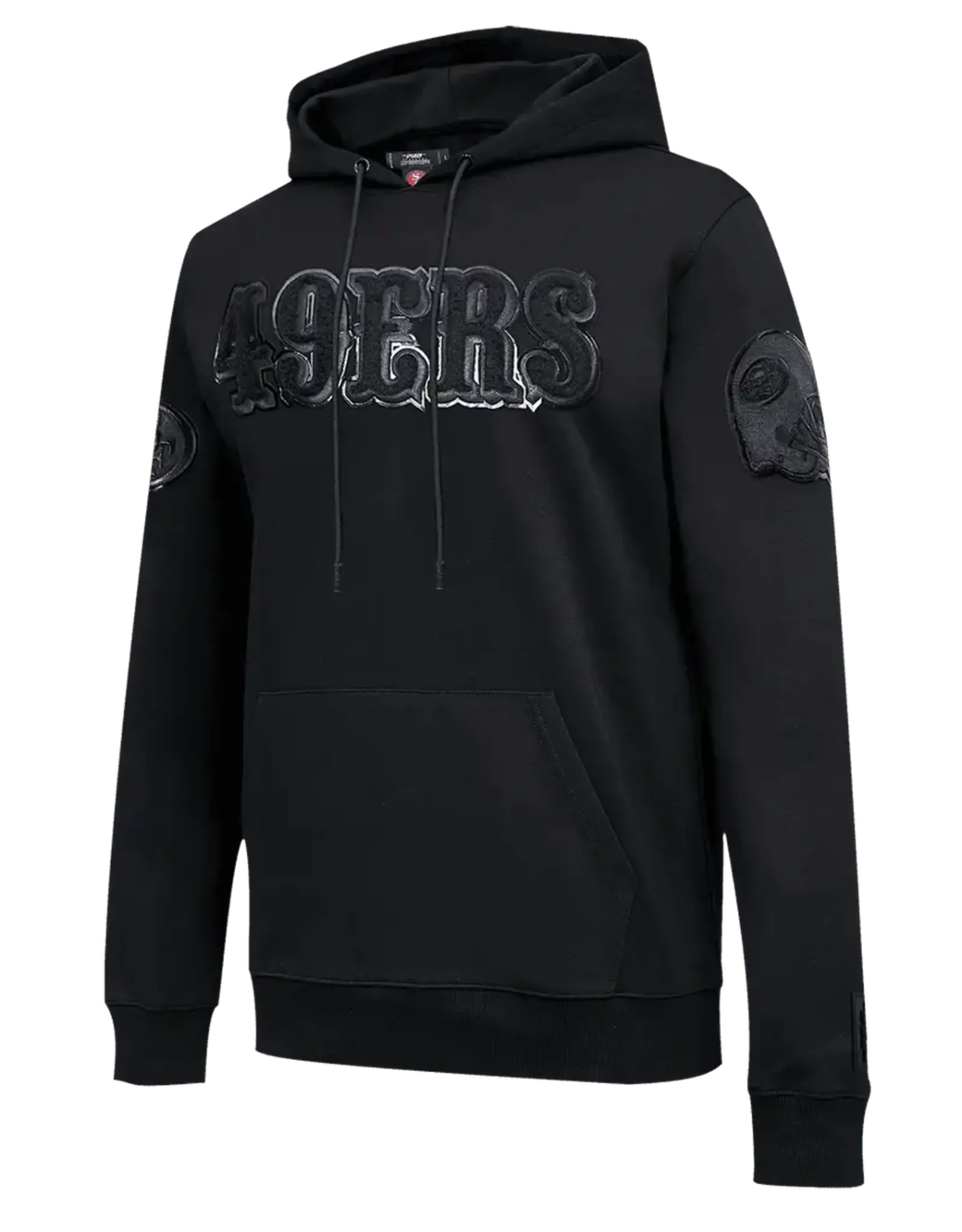 Pro Standard San Francisco 49ers Men's Triple Black Logo Pullover Hoodie