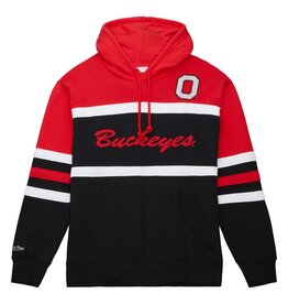Mitchell & Ness Ohio State Buckeyes Men's Head Coach Pullover Hoodie - Black/Red