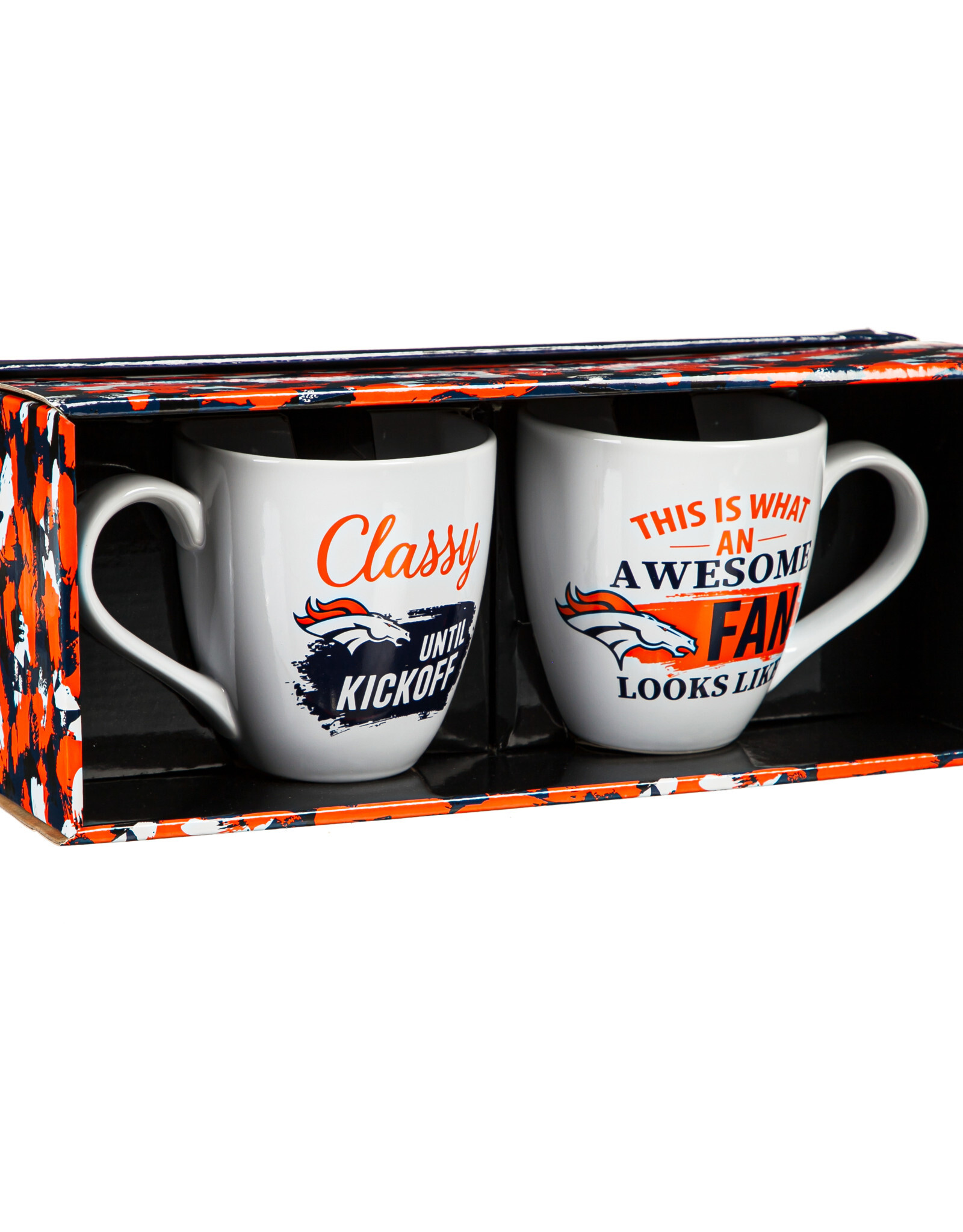 EVERGREEN Denver Broncos Cup O'Java Mug Gift Set