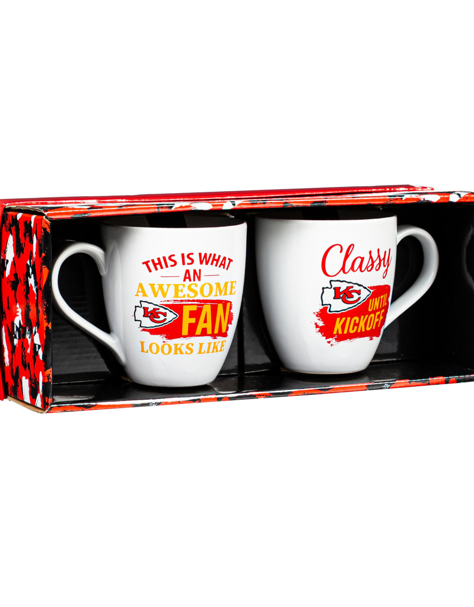 EVERGREEN Kansas City Chiefs Cup O'Java Mug Gift Set