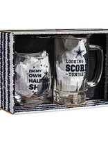 EVERGREEN Dallas Cowboys Stemless Wine & Stein Gift Set