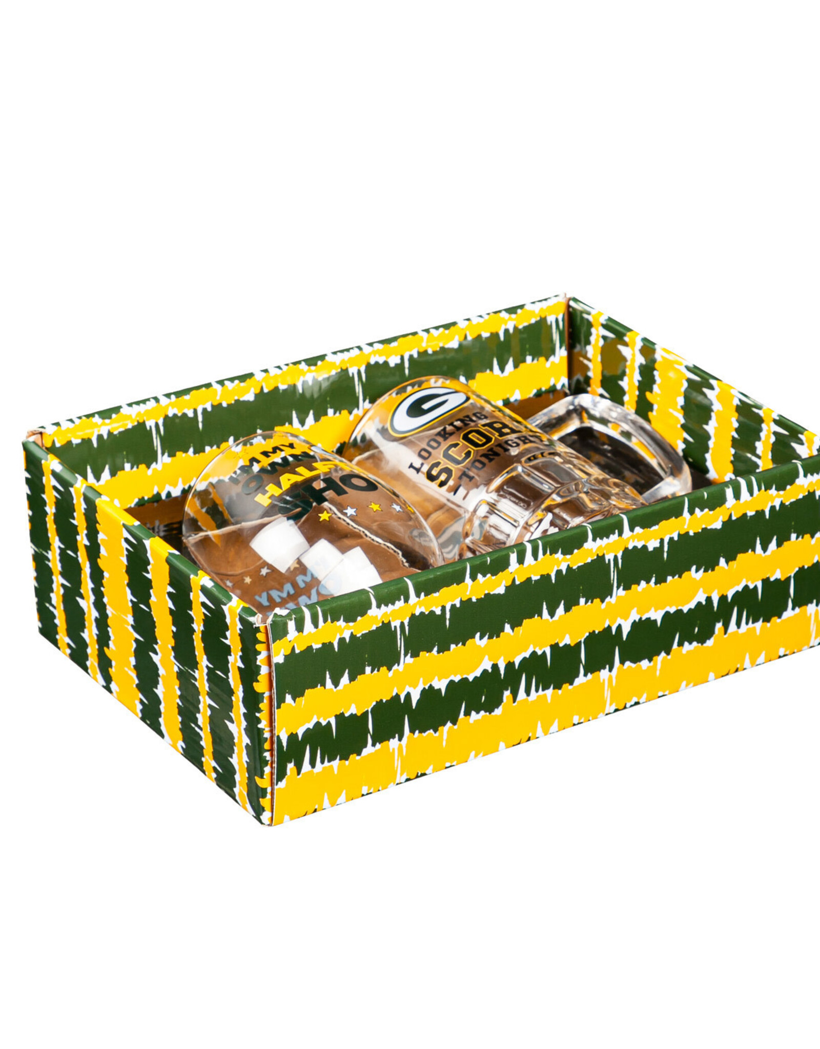 EVERGREEN Green Bay Packers Stemless Wine & Stein Gift Set