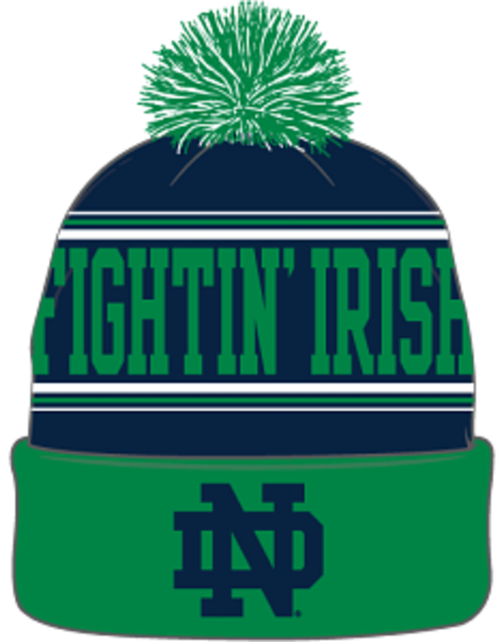 TOP OF THE WORLD Notre Dame Fighting Irish Draft Cuffed Knit Hat