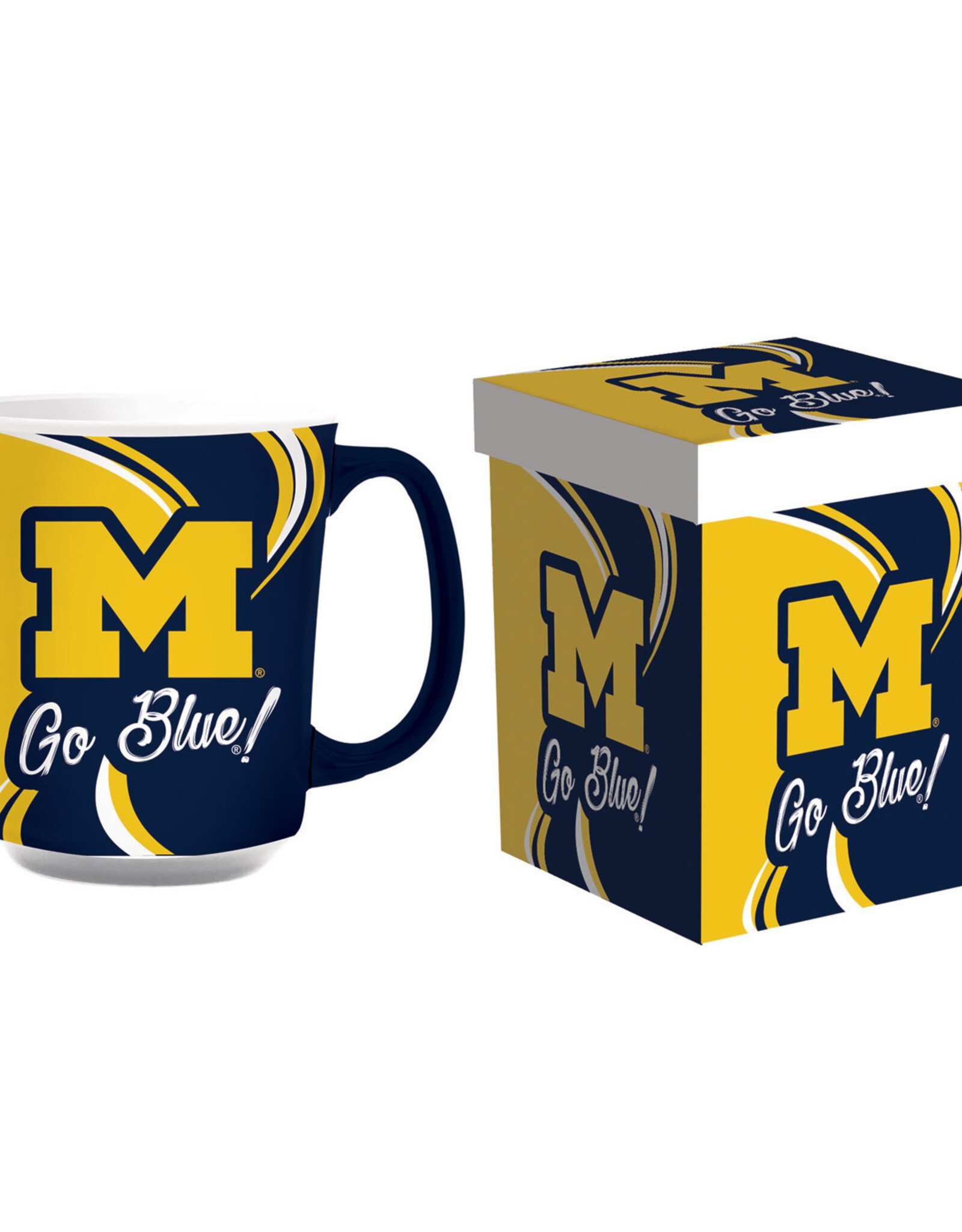 EVERGREEN Michigan Wolverines 14oz Gift Boxed Mug