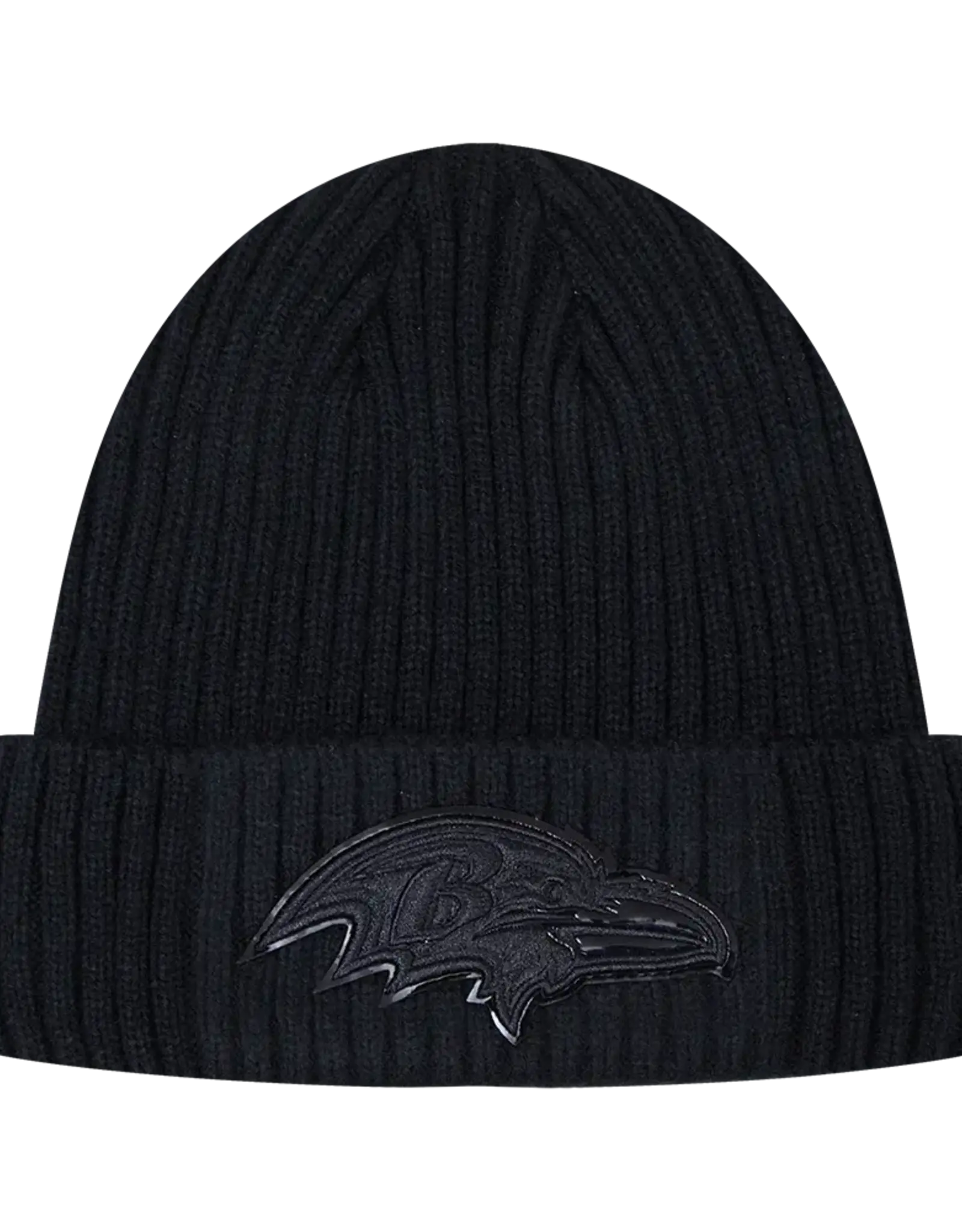 Pro Standard Baltimore Ravens Triple Black Knit Hat