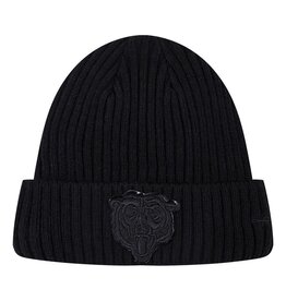 Pro Standard Chicago Bears Triple Black Knit Hat