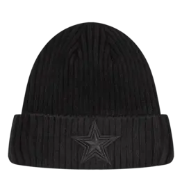 Pro Standard Dallas Cowboys Triple Black Knit Hat