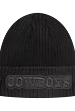 Pro Standard Dallas Cowboys Triple Black Knit Hat