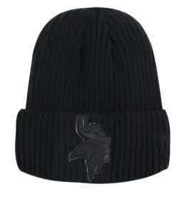 Pro Standard Minnesota Vikings Triple Black Knit Hat