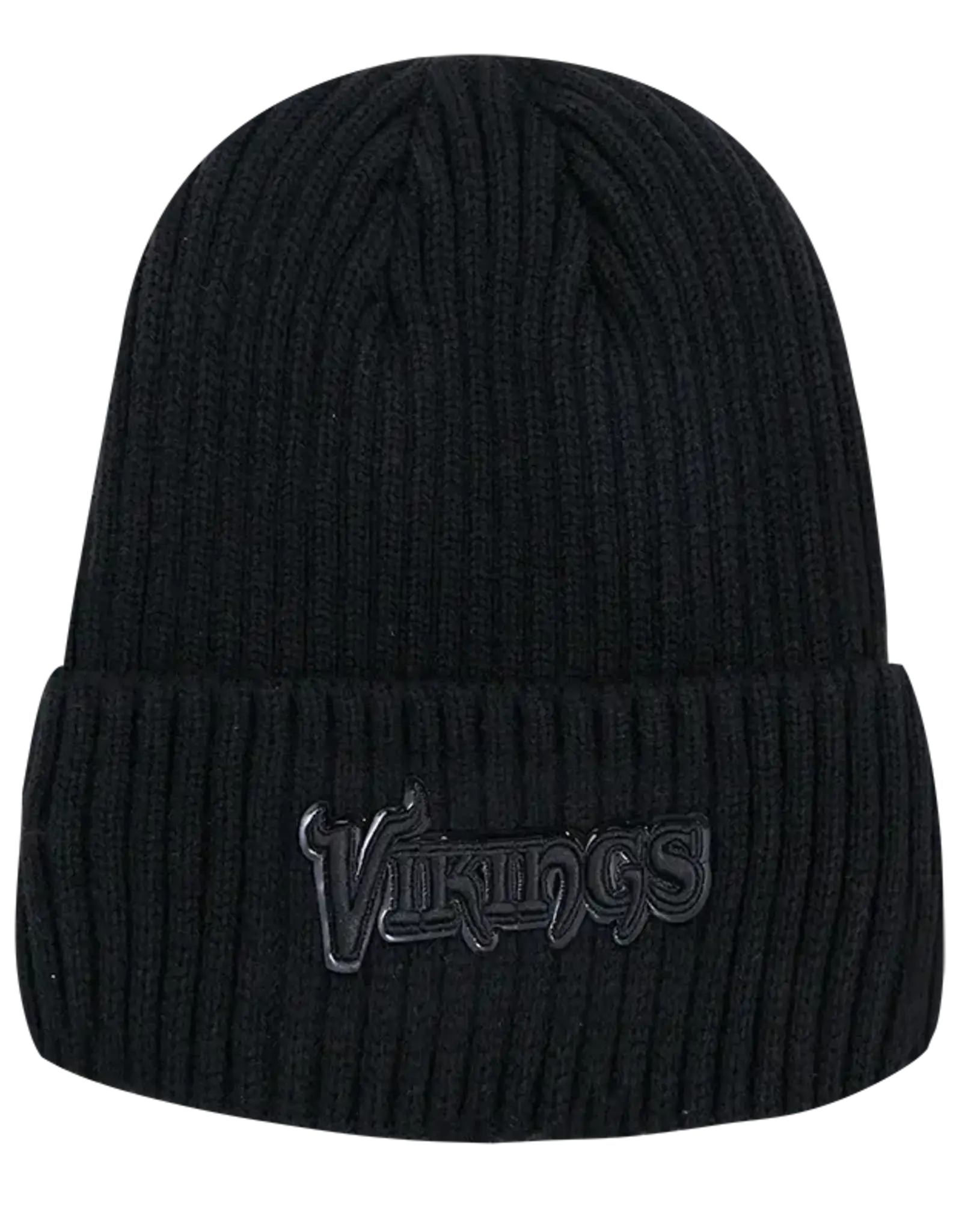 Pro Standard Minnesota Vikings Triple Black Knit Hat