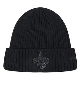 Pro Standard New Orleans Saints Triple Black Knit Hat