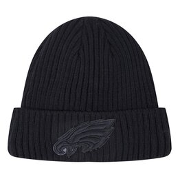 Pro Standard Philadelphia Eagles Triple Black Knit Hat