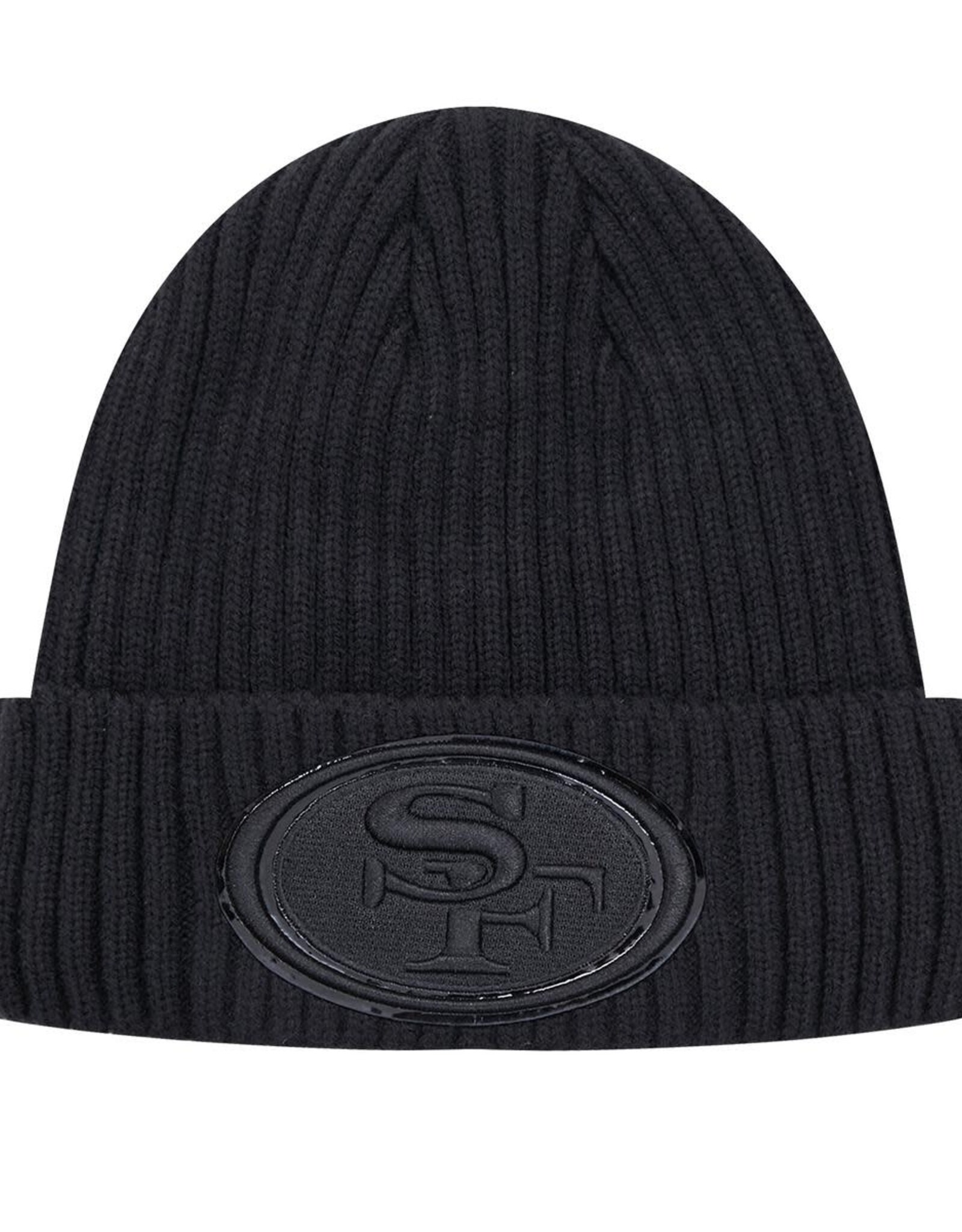 Pro Standard San Francisco 49ers Triple Black Knit Hat